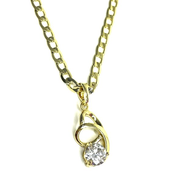 Jewelry Diamond Spiral Pendant Necklace Poshmark